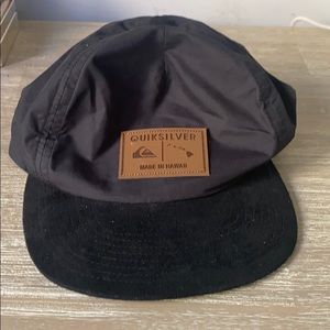 Quiksilver Black Flat Brim Hat
